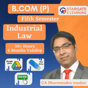 SOL B.com(P) Fifth Semester Industrial Law By CA Dharmendra Madan