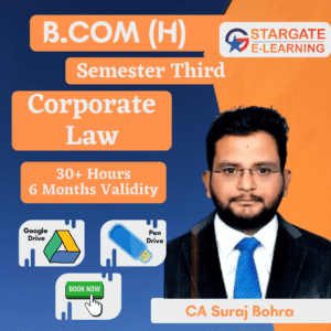B.com(H) Third Semester Corporate Law By CA Suraj Bohta​