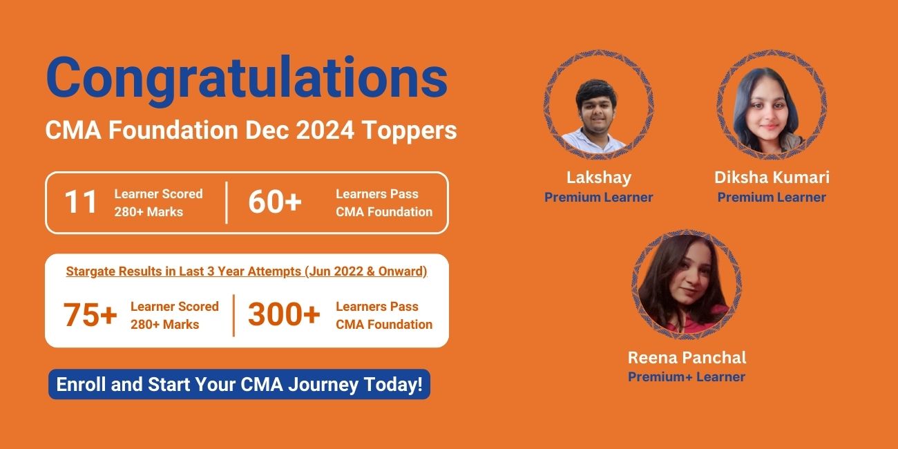 CA CMA Foundation Premium (MayJune 2025 Attempt)