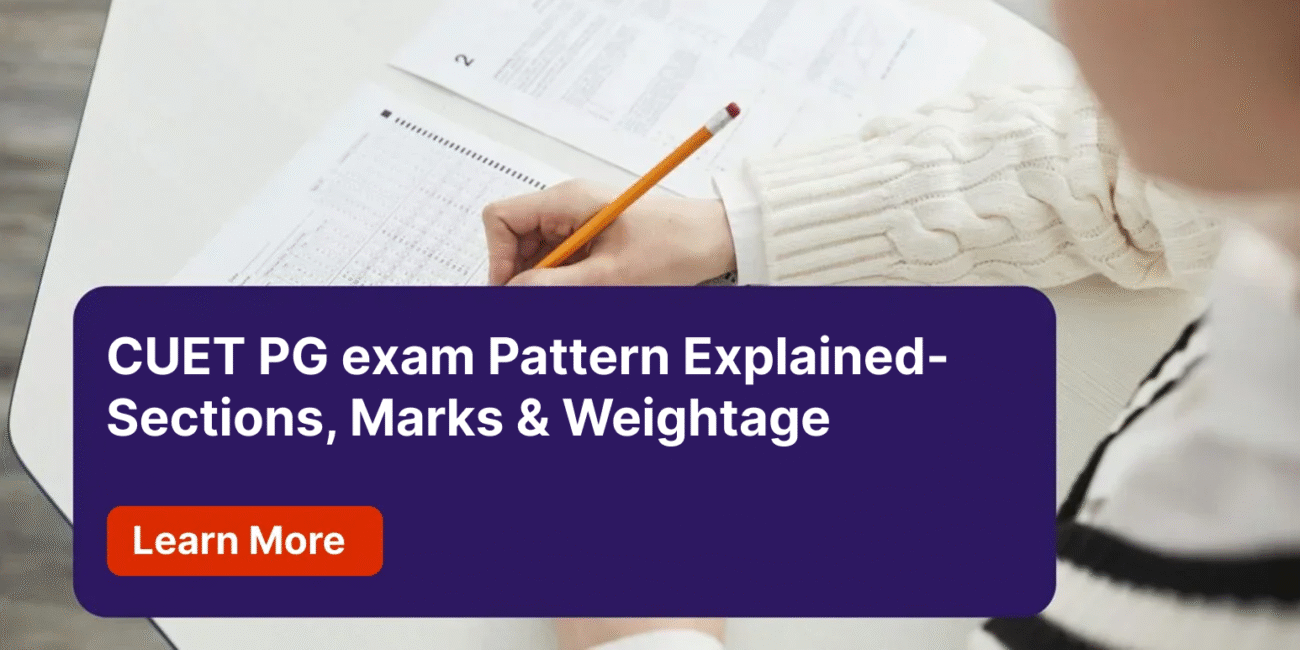 CUET PG exam Pattern Explained-Sections, Marks & Weightage